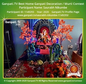 Saurabh Nikumbe Home Ganpati Picture