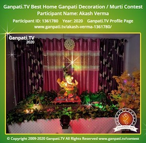 Akash Verma Home Ganpati Picture
