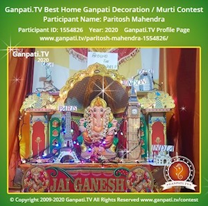 Paritosh Mahendra Home Ganpati Picture