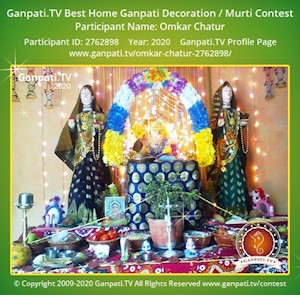 Omkar Chatur Home Ganpati Picture