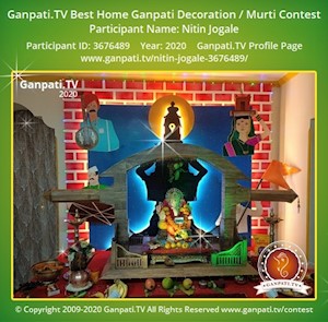 Nitin Jogale Home Ganpati Picture