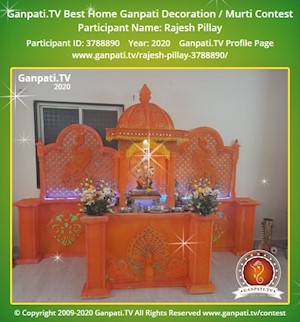 Rajesh Pillay Home Ganpati Picture
