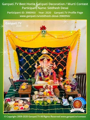 Siddhesh Desai Home Ganpati Picture
