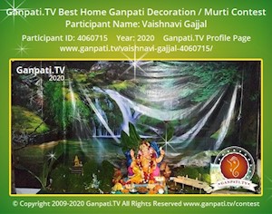 Vaishnavi Gajjal Home Ganpati Picture