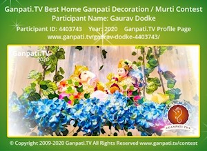 Gaurav Dodke Home Ganpati Picture