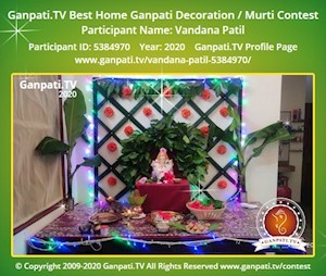 Vandana Patil Home Ganpati Picture