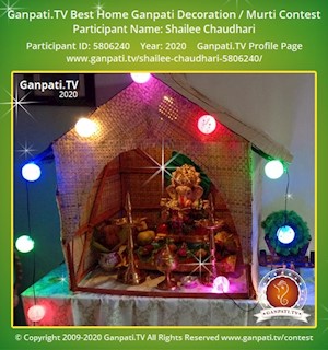 Shailee Chaudhari Home Ganpati Picture