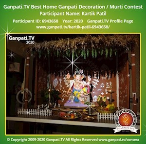 Kartik Patil Home Ganpati Picture