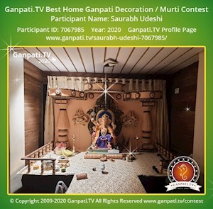 Saurabh Udeshi Home Ganpati Picture