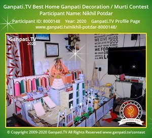 Nikhil Potdar Home Ganpati Picture
