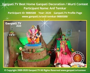 Anil Temkar Home Ganpati Picture